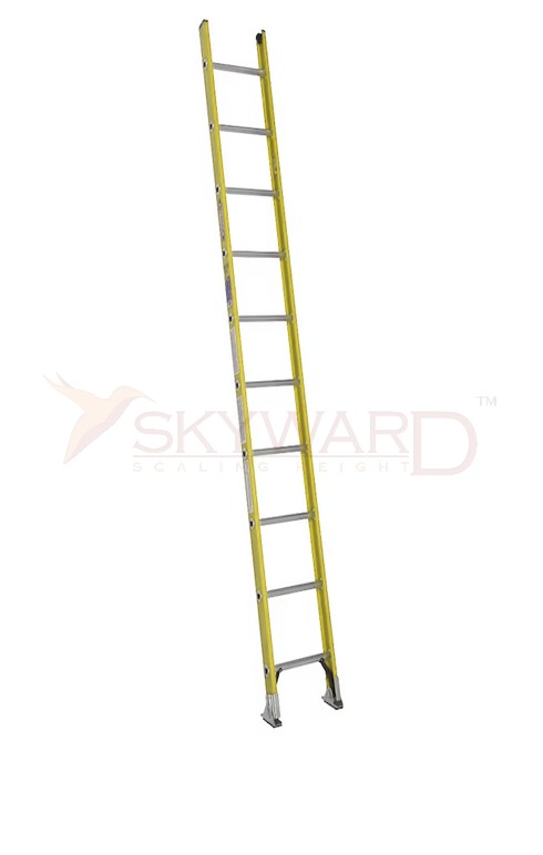 Model No. F1430 Fibreglass D Rung Single Ladder for Electrical, Warehouse and Industrial Access Use, Professional Insulated Ladder for Maintenance, Repair, Storage and Working Tasks